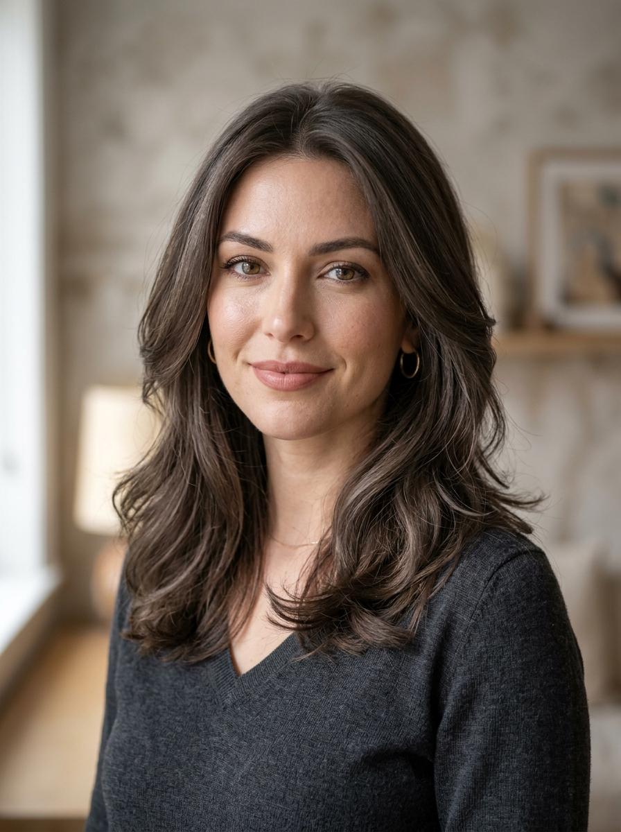Smoky Brunette - Haarfarben Idee